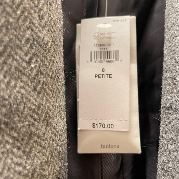 NWT Banana Republic Factory Herringbone Wool Blazer, 8P - Picture 8 of 10